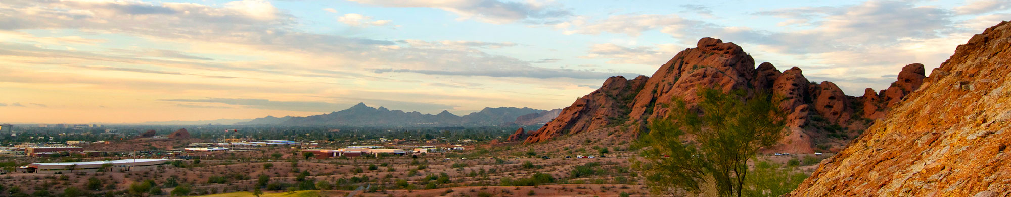 A view of Papago Buttes in Tempe, Arizona, a state considered one of the safest places in the U.S. to do business.