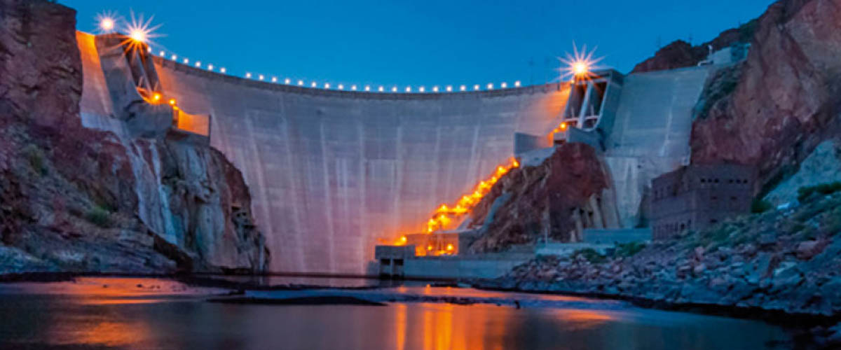 Theodore Roosevelt Dam, located on the Salt River and managed by SRP.