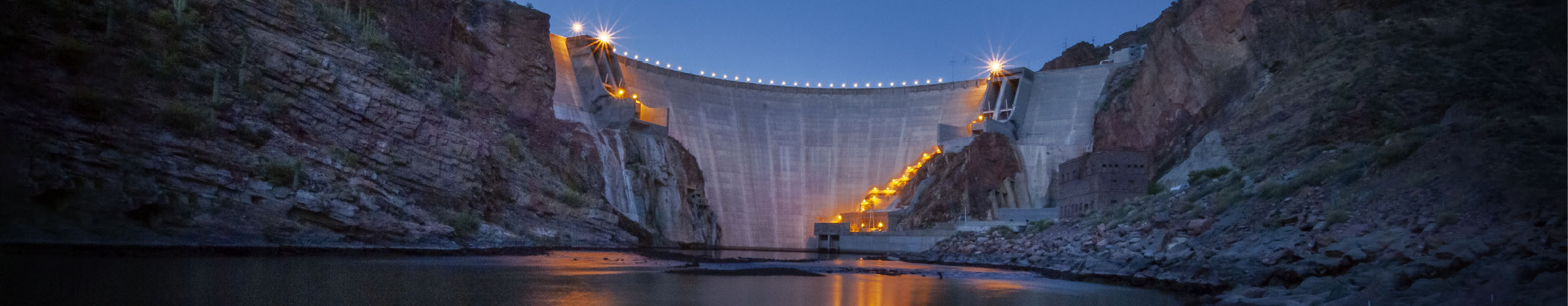 Theodore Roosevelt Dam, located on the Salt River and managed by SRP.